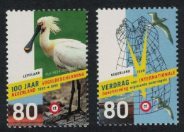 Netherlands White Spoonbill Arctic Terns Birds 2v 1999 MNH SG#1932-1933 - Unused Stamps