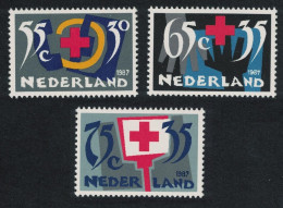 Netherlands Dutch Red Cross 3v 1987 MNH SG#1511a-1513 MI#1323-1325 Sc#B629-631 - Unused Stamps