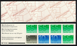 Netherlands Numeral Booklet PB33A 1986 MNH MI#MH34 - Nuevos