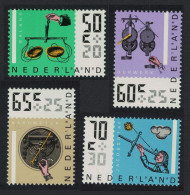 Netherlands Antique Measuring Instruments 4v 1986 MNH SG#1480a-1483 - Unused Stamps