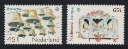Netherlands Carillon Bells Barrel Organ Europa 2v 1981 MNH SG#1362-1363 - Unused Stamps
