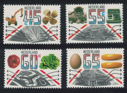 Netherlands Industrial And Agricultural Exports 4v 1981 MNH SG#1365-1368 MI#1189-1192 Sc#616-619 - Unused Stamps