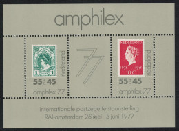Netherlands Amphilex 1977 Stamp Exhibition MS 1977 MNH SG#MS1277 Sc#B538a - Unused Stamps