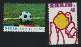 Netherlands Football Tennis 2v 1974 MNH SG#1191-1192 - Unused Stamps