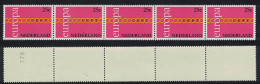 Netherlands Chain Of Os Europa 25c Strip Of Roll Stamps 1971 MNH SG#1131 MI#943 - Ungebraucht