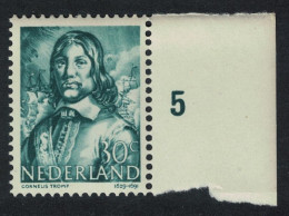 Netherlands Cornelis Tromp Dutch Naval Hero 1943 MNH SG#586 - Ongebruikt