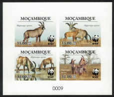 Mozambique WWF Roan Antelope De-Luxe Sheet Combo 2010 MNH MI#3658-3661 Sc#1930 - Mosambik