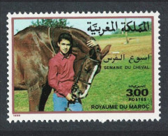 Morocco Horses Horse Week 1988 MNH SG#747 - Marokko (1956-...)