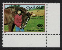 Morocco Horses Horse Week Corner 1988 MNH SG#747 - Maroc (1956-...)