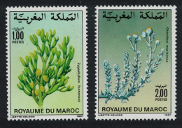 Morocco Flowers 2v 1987 MNH SG#729-730 - Maroc (1956-...)