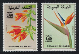 Morocco Strelitzia Tecoma Flowers 2v 1983 MNH SG#640-641 - Marocco (1956-...)