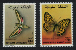 Morocco Butterflies And Moths 2v 1982 MNH SG#609-610 - Morocco (1956-...)