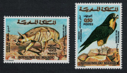Morocco Eleonora's Falcon Bird Hyena 2v 1973 MNH SG#377-378 - Morocco (1956-...)