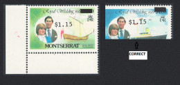 Montserrat Error Overprint On $3 1983 MNH SG#584f - Montserrat