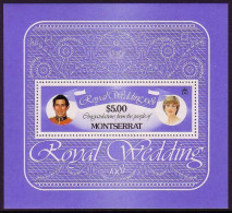 Montserrat Charles And Diana Royal Wedding MS 1981 MNH SG#MS516 MI#Block 24 - Montserrat