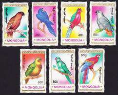 Mongolia Parrots Birds 7v 1990 MNH SG#2154-2160 - Mongolië