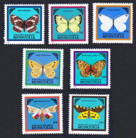 Mongolia Butterflies And Moths 7v 1986 MNH SG#1747-1753 - Mongolei