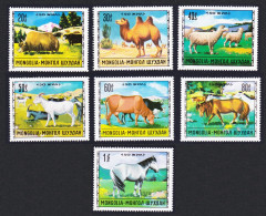 Mongolia Livestock Breeding 7v 1971 MNH SG#635-641 Sc#643-649 - Mongolië