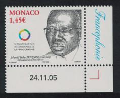 Monaco Leopold Sedar Senghor Senegal President Corner Date 2006 MNH SG#2747 MI#2791 - Neufs