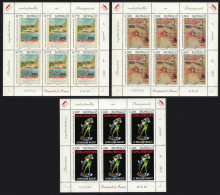 Monaco Advertising Posters 3 Sheetlets Of 6v Each 2005 MNH SG#2708-2710 MI#2750-2752 - Unused Stamps