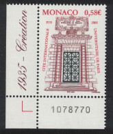 Monaco Foundation Of Monaco Hall Corner Number 2004 MNH SG#2680 MI#2723 - Unused Stamps