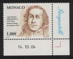 Monaco Luigi Brugnatelli Electroplating Corner Date 2004 MNH SG#2684 MI#2727 - Neufs