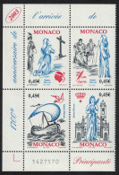 Monaco Birds Ships Saints Block Of 4 Number 2003 MNH SG#2617-2620 MI#2665-2668 - Ungebraucht