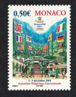 Monaco Flags 'MonacoPhil 2004' Stamps Exhibition 2003 MNH SG#2623 MI#2671 - Ongebruikt