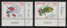 Monaco Corals Starfish Water Plant Fish 2v Corners Date 2000 MNH SG#2474-2475 MI#2521+2523 - Nuevos