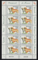 Monaco Golden Labrador Golden Retriever Dogs Sheetlet 2000 MNH SG#2443 - Ongebruikt