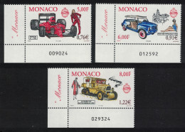 Monaco Motor Cars Royal Collection 3v Corners Number 2000 MNH SG#2479-2481 MI#2528-2530 - Nuevos