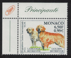 Monaco Golden Labrador Golden Retriever Dogs Corner 2000 MNH SG#2443 - Nuevos