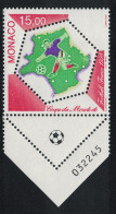 Monaco World Cup Football Championship Control Number 1998 MNH SG#2375 MI#2418 - Unused Stamps