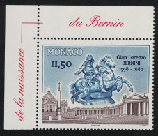 Monaco Giovanni Lorenzo Bernini Sculptor Architect Corner 1998 MNH SG#2383 MI#2426 - Unused Stamps