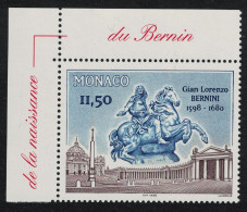 Monaco Giovanni Lorenzo Bernini Sculptor Architect Corner 1998 MNH SG#2383 MI#2426 - Neufs