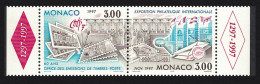 Monaco 60th Anniversary Of Stamp Issuing Office Pair 1996 MNH SG#2296-2297 - Nuovi