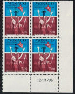 Monaco Anti-drugs Campaign Monaco Red Cross Corner Block Of 4 Date 1997 MNH SG#2320 MI#2357 - Unused Stamps