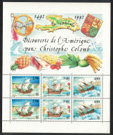 Monaco 500th Anniversary Of The Discovery Of America MS 1992 MNH SG#MS2085 - Unused Stamps