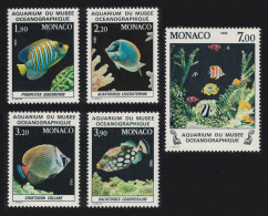Monaco Fish In The Oceanographic Museum Aquarium 5v 1985 MNH SG#1742=1748 MI#1704-1708 - Ongebruikt