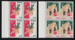 Monaco Folklore Europa CEPT 2v Blocks Of 4 1981 MNH SG#1488-1489 - Neufs