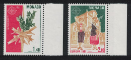 Monaco Folklore Europa CEPT 2v Margins 1981 MNH SG#1488-1489 - Unused Stamps