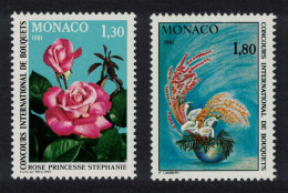 Monaco Monte Carlo Flower Show 2v 1981 MNH SG#1466-1467 - Unused Stamps