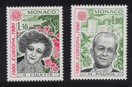 Monaco Famous People Europa CEPT 2v 1980 MNH SG#1441-1442 - Nuovi