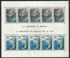 Monaco Cathedral Monuments European Views MS 1978 MNH SG#MS1347 MI#1319-1320 - Unused Stamps