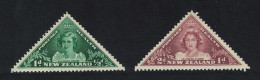 New Zealand Princess Margaret Queen Elizabeth II As Princess 2v 1943 MNH SG#636-637 - Unused Stamps