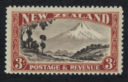 New Zealand Mount Egmont 3Sh Perf 12½ RAR 1941 MNH SG#590b - Unused Stamps