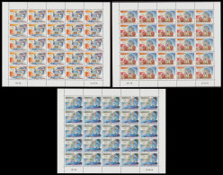 New Caledonia Olympic Games 3 Sheets Of 25v Each 2008 MNH SG#1449 MI#1466-1468 - Unused Stamps