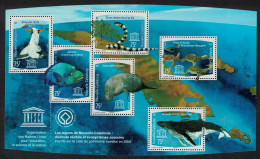 New Caledonia Boobies Birds Fish Snake Turtles Dugong Whale MS 2008 MNH SG#MS1459 MI#1483-1488 - Unused Stamps