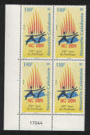 New Caledonia Pacific Games Corner Block Of 4 Control Number 2008 MNH SG#1460 MI#1482 - Neufs