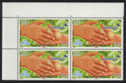 New Caledonia HANDICAP Disabilities Corner Block Of 4 2008 MNH SG#1458 MI#1478 - Unused Stamps